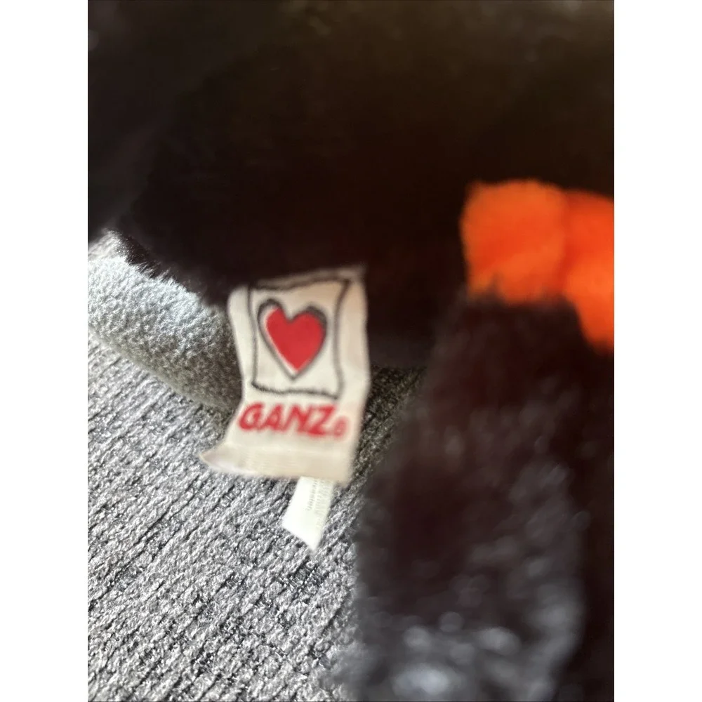 Ganz Webkinz Toucan Plush Stuffed Animal Tropical‎ Bird Black Orange 8.5 Inch